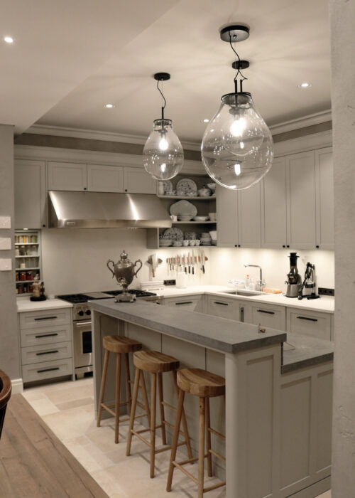 Furniture detailed design - kitchen cabinets & kitchen island